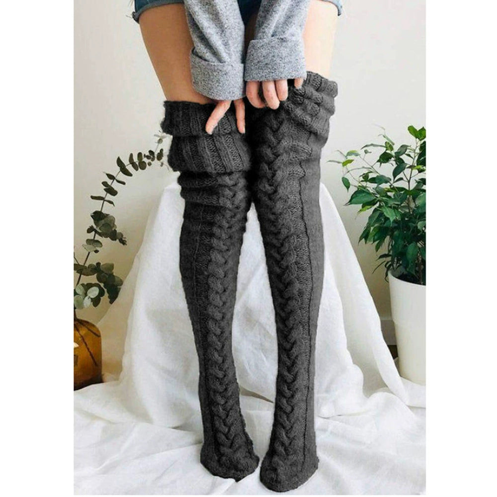 Wool Warm Feet Set Stockings over the Knee Socks Stockings