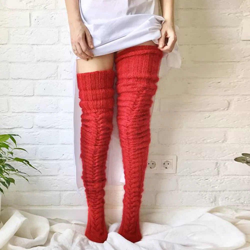 Wool Warm Feet Set Stockings over the Knee Socks Stockings