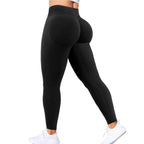 Seamless Women Solid Waist Yoga Pants Three-section Waist Sexy Hip-lifting Tight Sports Pants Fitness Exercise Yoga Pants