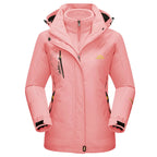 TACVASEN 3 in 1 Winter Fleece Jacket Womens Waterproof Ski Snowboard Jackets Work Rain Coat Outdoor Windbreaker Female Parka