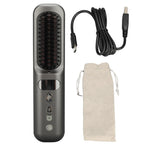 Portable Ionic Hair Straightening Brush Office Worker Straight Hair Comb