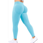 Seamless Women Solid Waist Yoga Pants Three-section Waist Sexy Hip-lifting Tight Sports Pants Fitness Exercise Yoga Pants