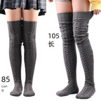 Wool Warm Feet Set Stockings over the Knee Socks Stockings
