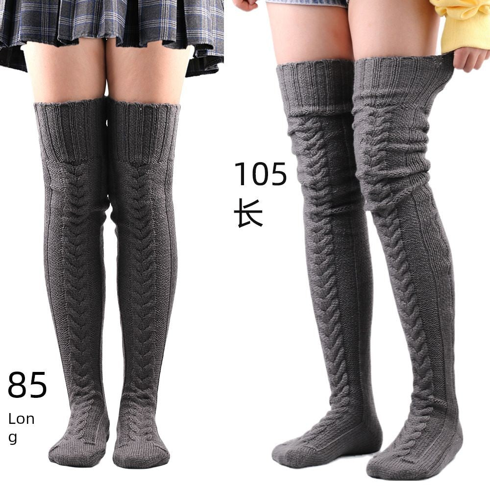 Wool Warm Feet Set Stockings over the Knee Socks Stockings