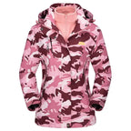 TACVASEN 3 in 1 Winter Fleece Jacket Womens Waterproof Ski Snowboard Jackets Work Rain Coat Outdoor Windbreaker Female Parka