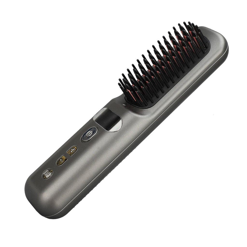 Portable Ionic Hair Straightening Brush Office Worker Straight Hair Comb