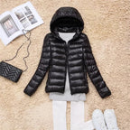 2025 Autumn Winter Women Lightweight White Duck Down Jacket Parka Female Ultra Light Down Coat Warm Puffer Outwears Short Tops