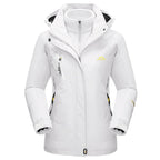 TACVASEN 3 in 1 Winter Fleece Jacket Womens Waterproof Ski Snowboard Jackets Work Rain Coat Outdoor Windbreaker Female Parka