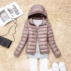 2025 Autumn Winter Women Lightweight White Duck Down Jacket Parka Female Ultra Light Down Coat Warm Puffer Outwears Short Tops