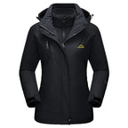 TACVASEN 3 in 1 Winter Fleece Jacket Womens Waterproof Ski Snowboard Jackets Work Rain Coat Outdoor Windbreaker Female Parka