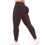 Seamless Women Solid Waist Yoga Pants Three-section Waist Sexy Hip-lifting Tight Sports Pants Fitness Exercise Yoga Pants